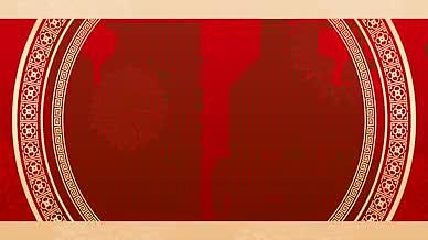 牛年4K循环红色喜庆元宵团圆晚会背景模板视频的预览图